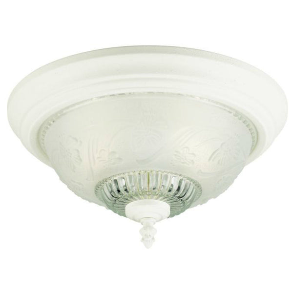 Westinghouse 66162 2-Light Interior Flush-Mount Ceiling Fixture, Textured White