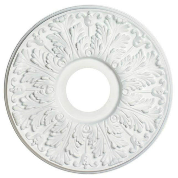 Westinghouse 77028 Victorian Molded Decorative Ceiling Medallion, 16", White