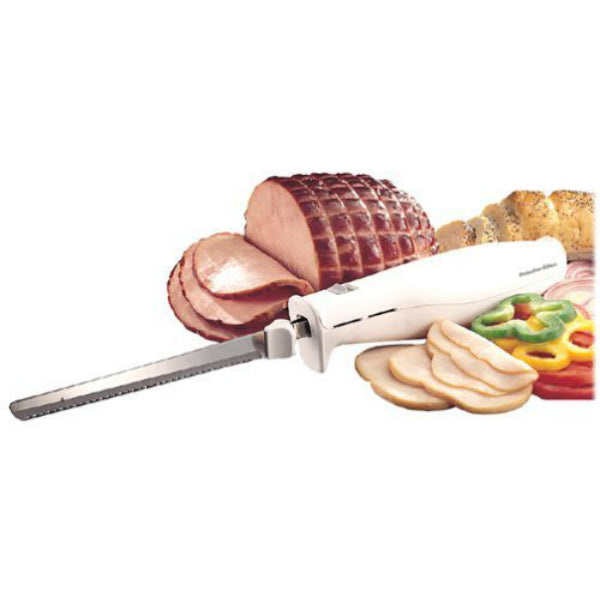 Proctor Silex 74311 Easy Slice Lightweight Electric Knife, White