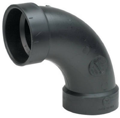 Black Long Sweep 90 Degree Elbow