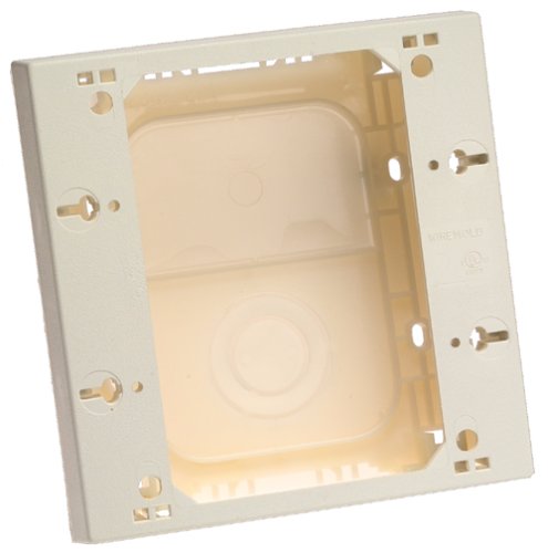 Wiremold® NM3-2 Raceway 2-Gang Outlet/Switch Box, Plastic, Ivory
