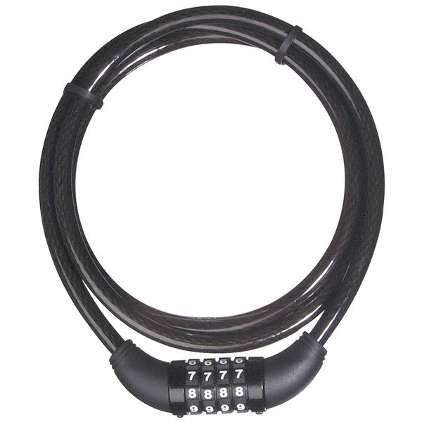 Master Lock 8119DPF Bike Cable With Combination Barrel Lock, 5'