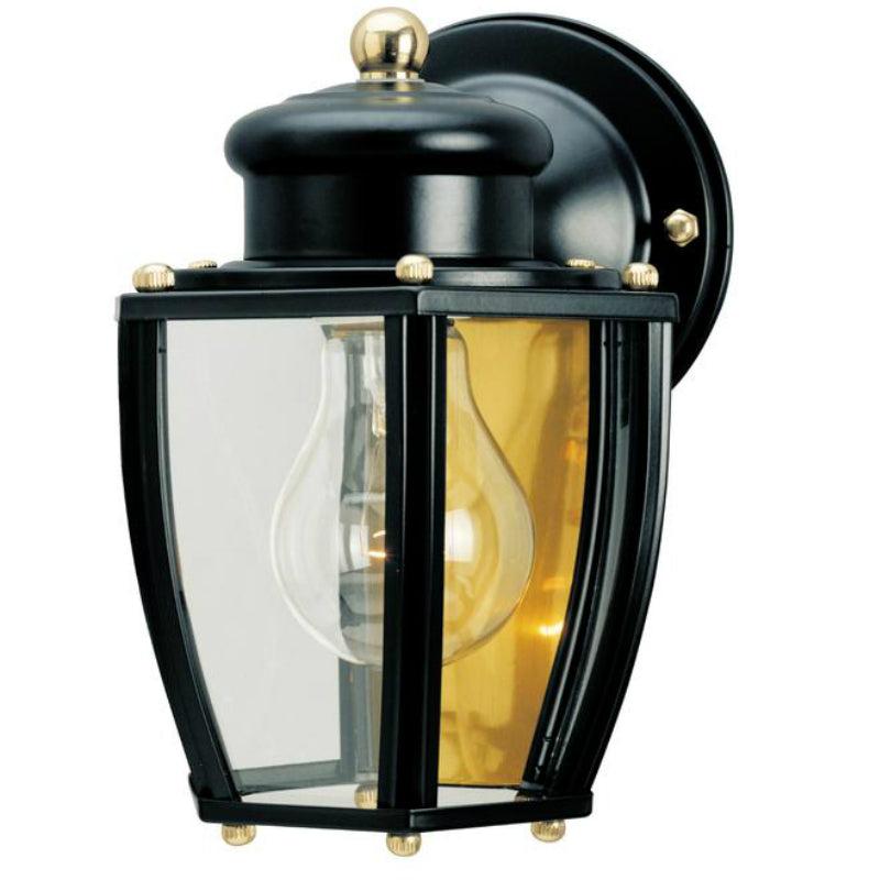 Westinghouse 66961 One-Light Exterior Wall Lantern, Matte Black Finish