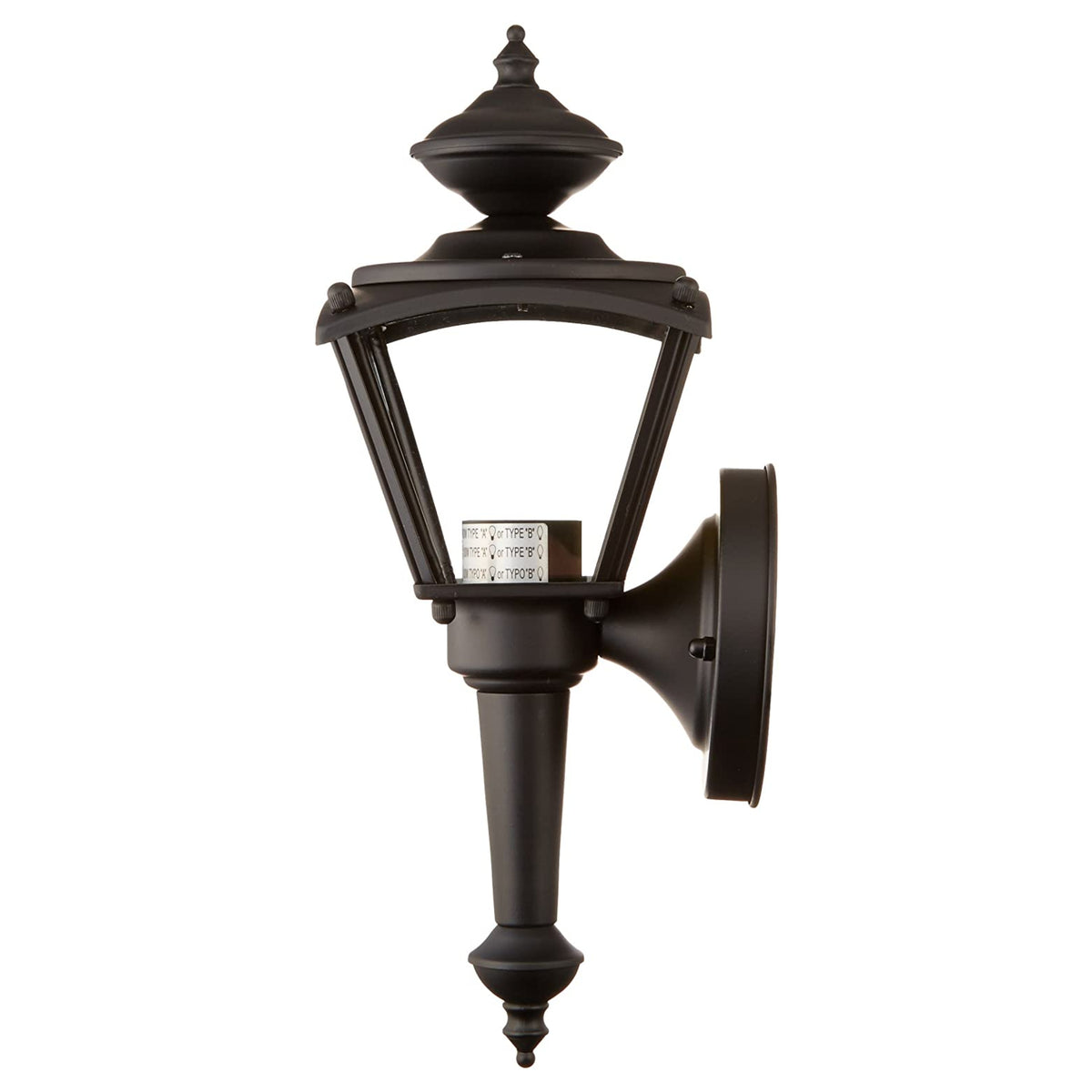 Westinghouse 66983 Single-Light Exterior Wall Coach Lantern, Matte Black Finish