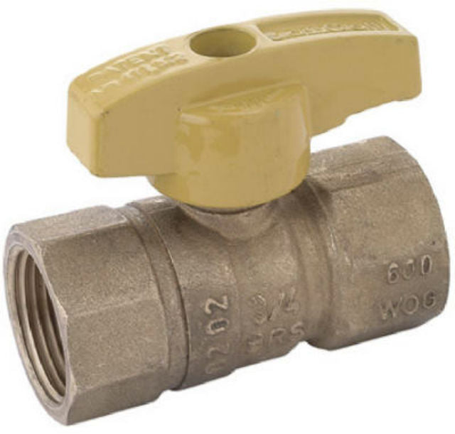 BrassCraft PSBV503-12 SL Series Gas Ball Valve Brass, 3/4"