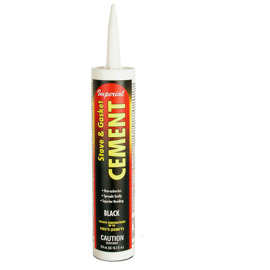 Imperial KK0076 Stove & Gasket Cement, 10.3 Oz, Black