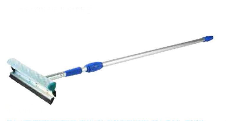 Mallory® 4-10NY-E Window Squeegee with 10" Head & 7' Aluminum Telescopic Handle