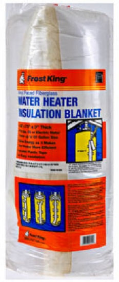 FROST KING SP57/11C Water Heater Insulation Blanket, New 48 x 75 x 3