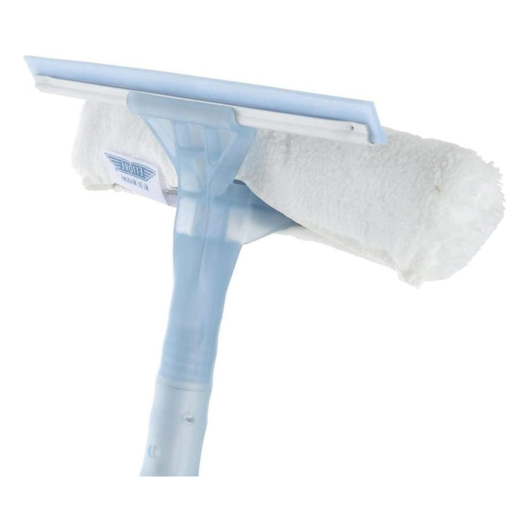 Ettore 15060 Window Wand Squeegee & Washer Scrubber Combo, Pole Extends 5'