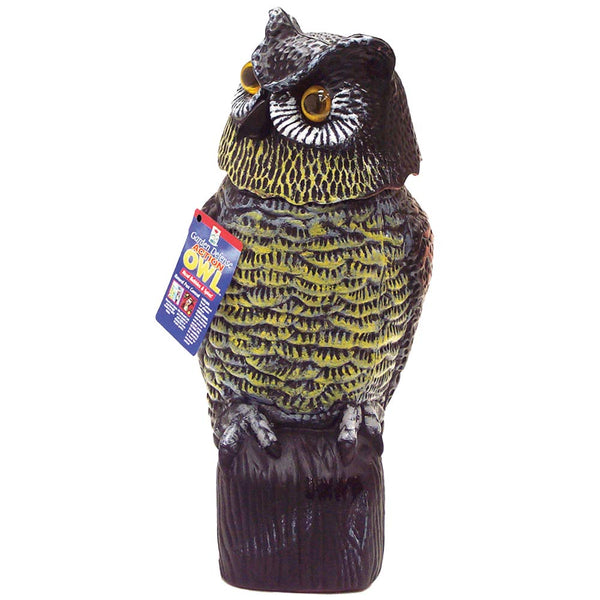 Easy Gardener 8011 Garden Defense Action Owl with Bobble Head