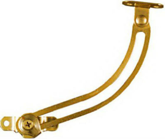 National Hardware® N208-652 Right Hand Friction Lid Support, Bright Brass