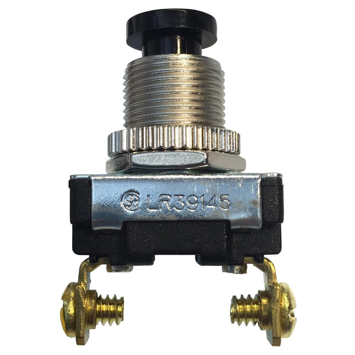 Gardner Bender GSW-22 Momentary Contact Push-Button Switch, Screw Terminal, Black