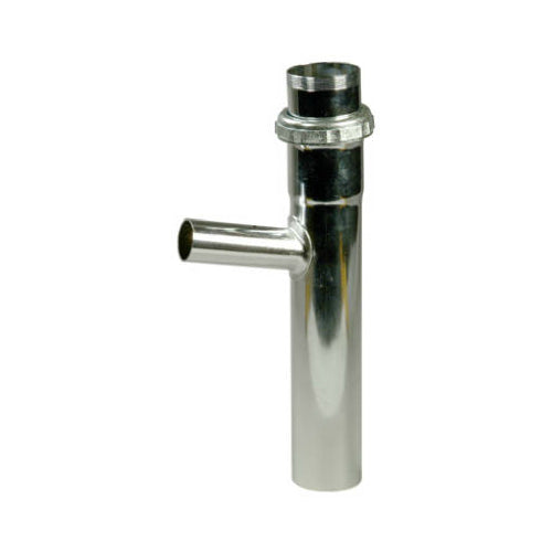 Master Plumber 436-956 Dishwasher Branch Tailpiece, 1-1/2" OD x 8", Chrome