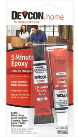 Devcon 20545 5-Minute Fast Drying Epoxy, Clear, 1 Oz