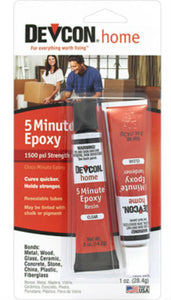Devcon 20545 5-Minute Fast Drying Epoxy, Clear, 1 Oz