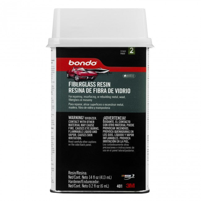 Bondo 401 Fiberglass Resin with Hardener, 1 Pt