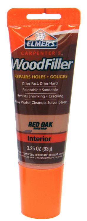 Elmer's E860 Carpenter's® Interior Wood Filler, 3-1/4 OZ, Red Oak