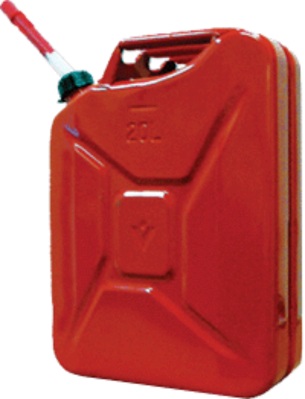 Midwest Can 5800 Military-Style Classic Metal "Jerry" Gas Can with Spout, 5-Gallon