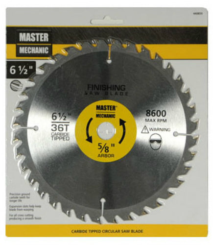 Master Mechanic 440859 Circular Saw Blade, 6-1/2", 36 Teeth