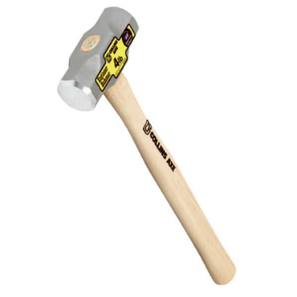 Collins MD4HC Double Face Engineer's Hammer with 16" Hickory Handle, 4 Lb Head