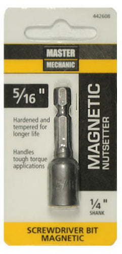 Master Mechanic 442608 Magnetic Socket Drive, 5/16" x 1-7/8"