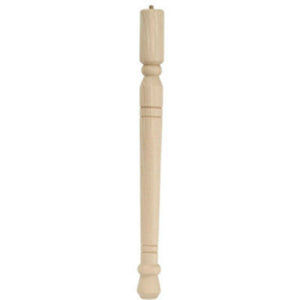 Waddell 2578 Early American Table Leg, 28", Hardwood