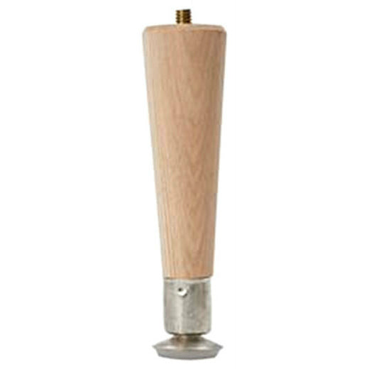 Waddell 2506 Furniture Grade Quality Round Taper Table Leg, 6", Hardwood