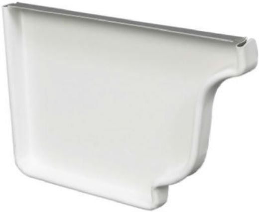 Amerimax 27005 K Style Left Gutter End Cap, 5", Aluminum