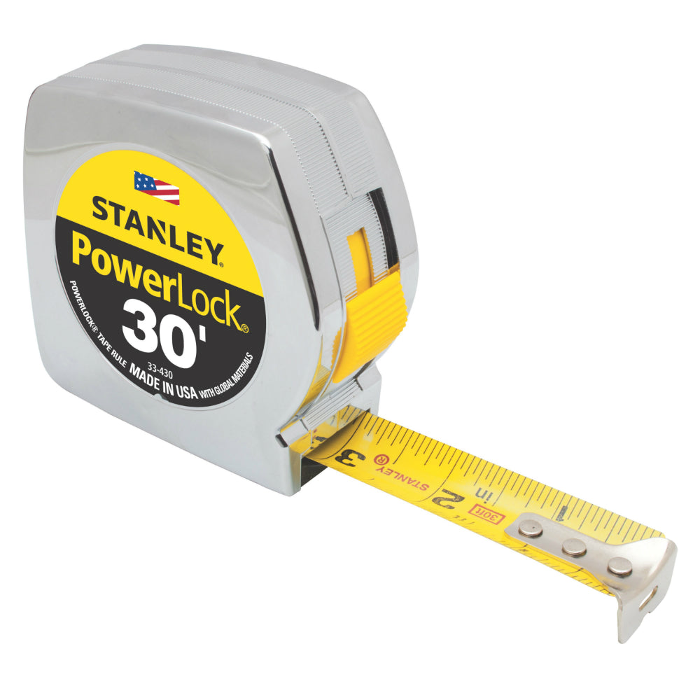 Stanley® 33-430 PowerLock® Classic Tape Rule, 30' x 1"