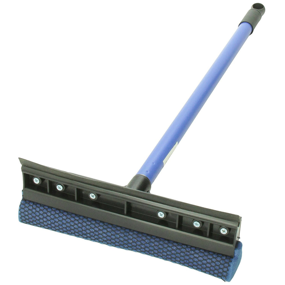 Ettore® 59016 Auto Squeegee & Scrubber with 16" Aluminum Handle & 8" Head