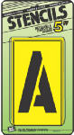 Hy-Ko ST-5 Reusable Letter & Number Stencil Set, 5"