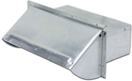 Lambro 106R Aluminum Wall Cap, 3-1/4" x 10"