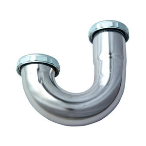 Master Plumber 452-821 Lavatory Drain J Bend, 1-1/4" OD, Chrome Plated