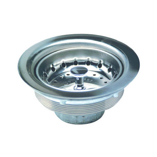 Master Plumber 452-896 Stainless Steel Basket Sink Strainer, 3-1/2"