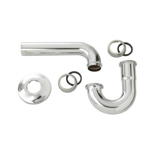 Master Plumber 453-043 Kitchen Wall Drain P-Trap, 1-1/2", Chrome Plated