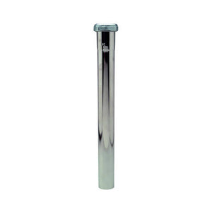 Master Plumber 453-100 Lavatory Drain Extension Tube, 1-1/4"x12", Chrome Plated