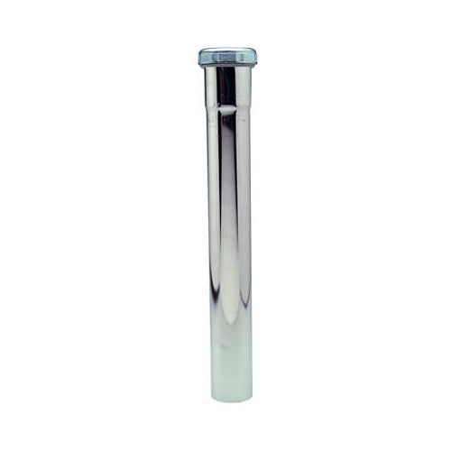 Master Plumber 453-118 Kitchen Drain Extension Tube, 1-1/2" x 12", Chrome Plated