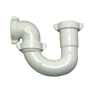 Master Plumber 453-142 Plastic Lavatory/Kitchen Repair Drain Trap, White