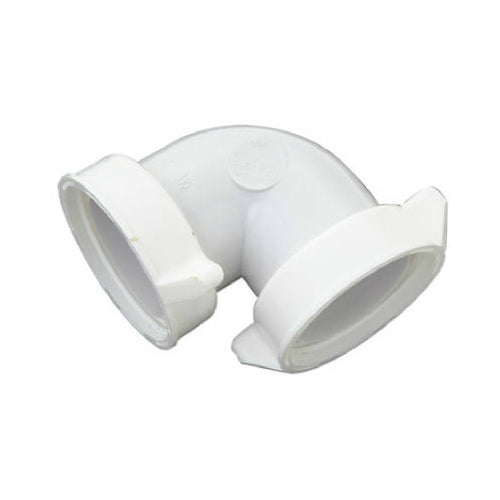 Master Plumber 453-282 90°ree Lavatory/Kitchen Drain Elbow, White