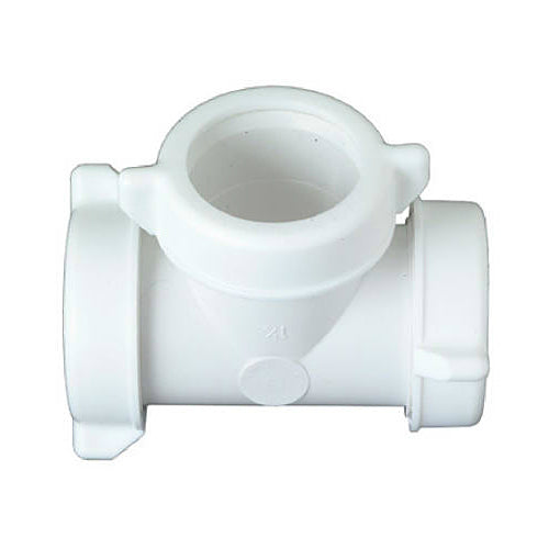 Master Plumber 453-290 Lavatory/Kitchen Drain Tee, White