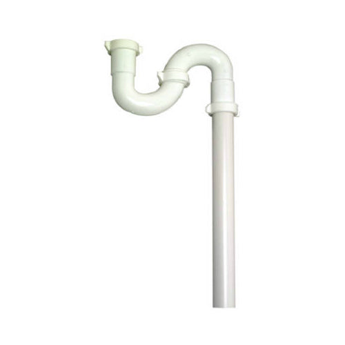 Master Plumber 453-340 Plastic Lavatory/Kitchen Floor Drain Trap, White