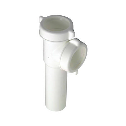 Master Plumber 453-399 Plastic Kitchen Drain End Outlet Tee, White