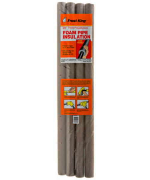 Frost King® P12X Tubular Polyethylene Foam Pipe Insulation, 3/8" x 3', 4-Pack