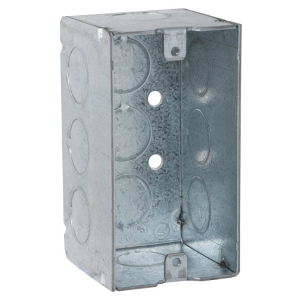 RACO® 8670 Steel Handy Box, Welded with Conduit KO's, 4" x 2-1/8" Deep