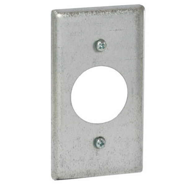 RACO® 863 Single Receptacle Steel Handy Box Cover, 2-5/16" x 4-3/16"