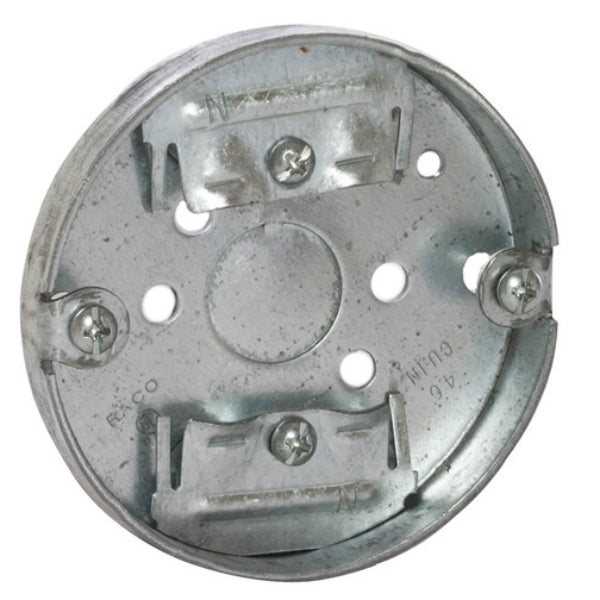 RACO® 8292 Steel Round Ceiling Pan, 3-1/2" x 1/2" Deep