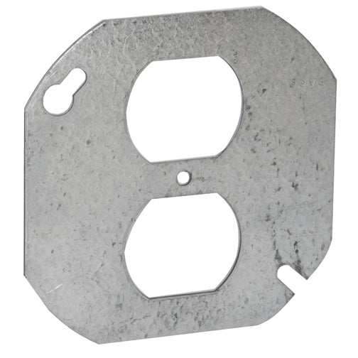 RACO® 731 Duplex Receptacle Octagon Cover, 4"