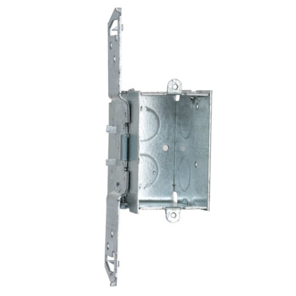 RACO® 8504 TS Bracket Switch Box,  Gangable with Conduit KO's, 3" x 2-1/2" Deep
