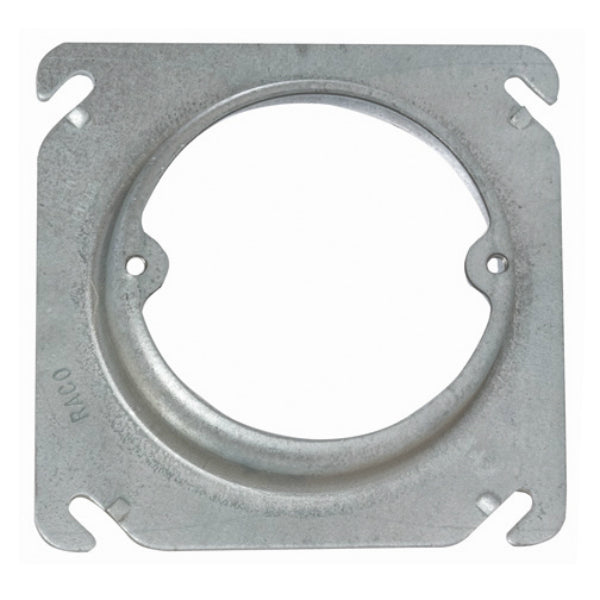 RACO® 8756 Round Rise Fixture Box Cover, Steel, 4"
