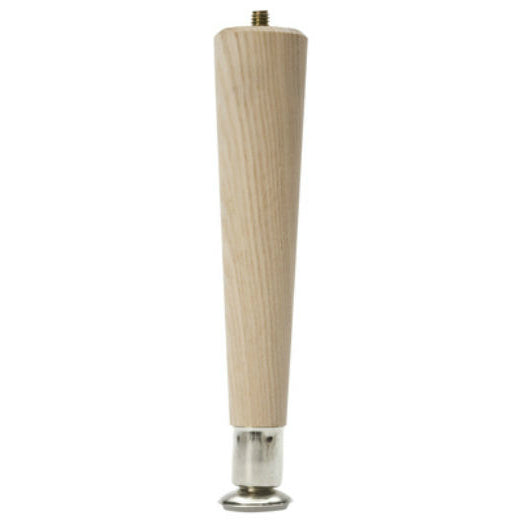 Waddell 2508 Furniture Grade Quality Round Taper Table Leg, 8", Hardwood